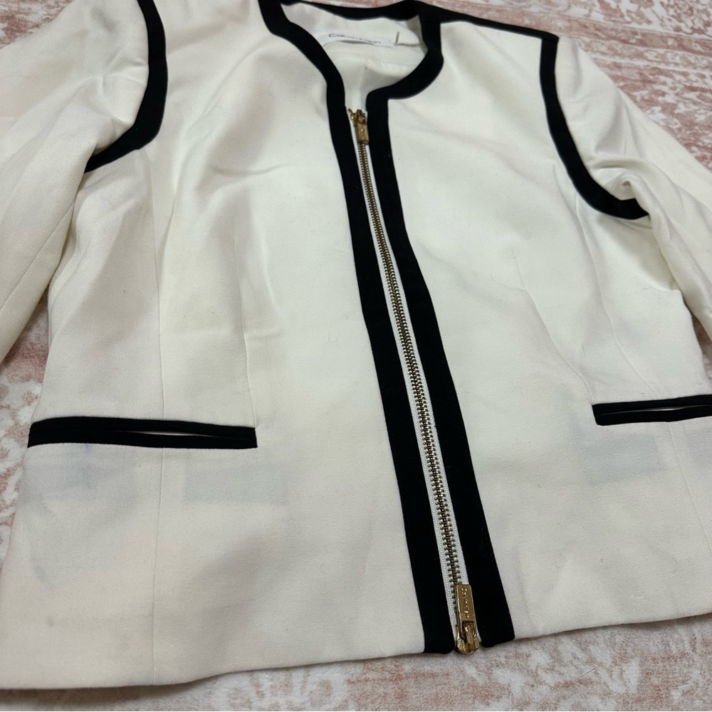 Calvin Klein Contrast Black & White Jacket - Picture 3 of 9